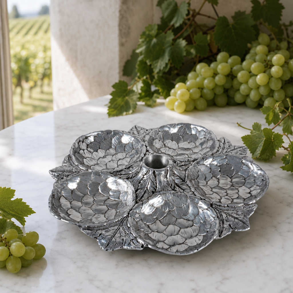 Artichoke 5 Section Snack Tray
