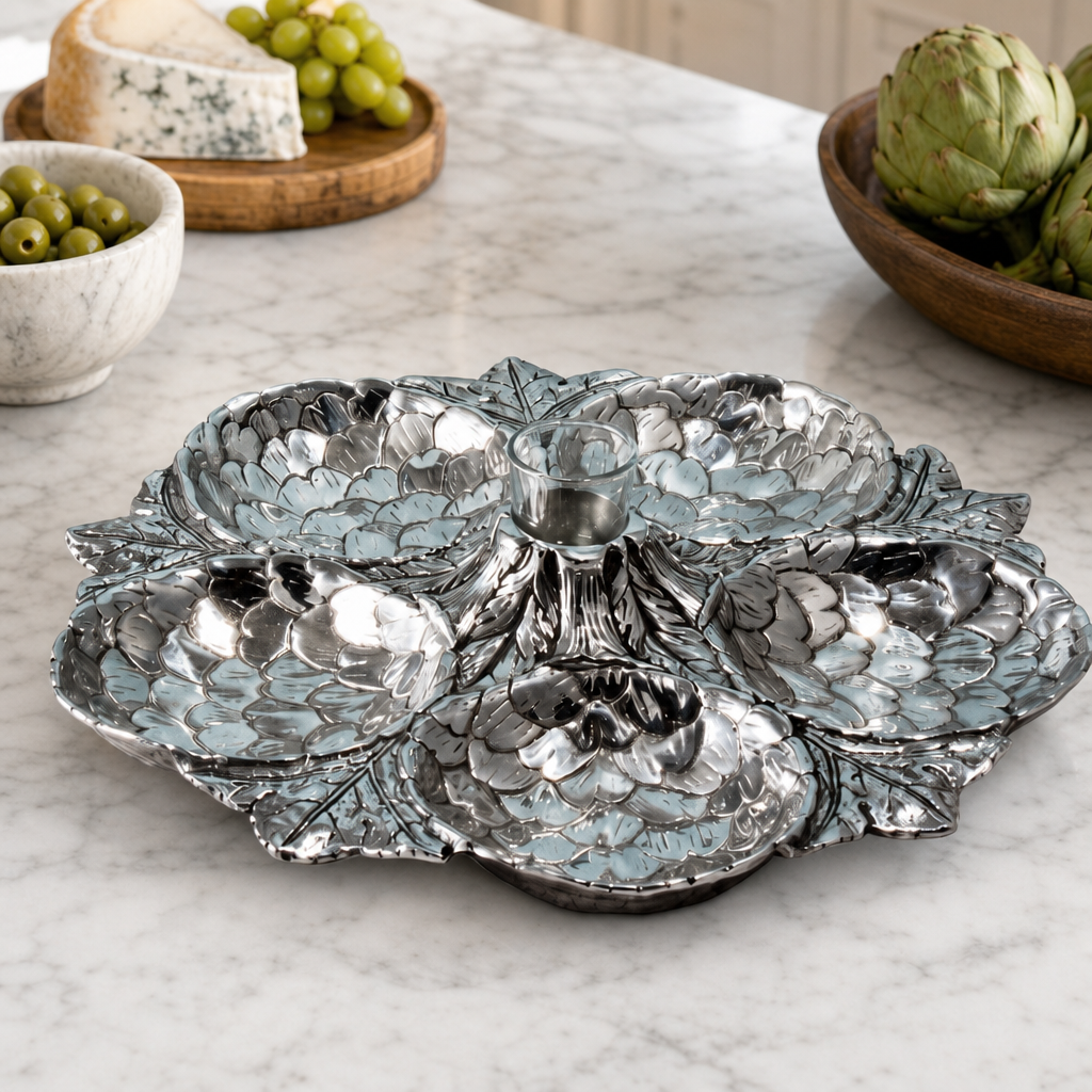 Artichoke 5 Section Snack Tray