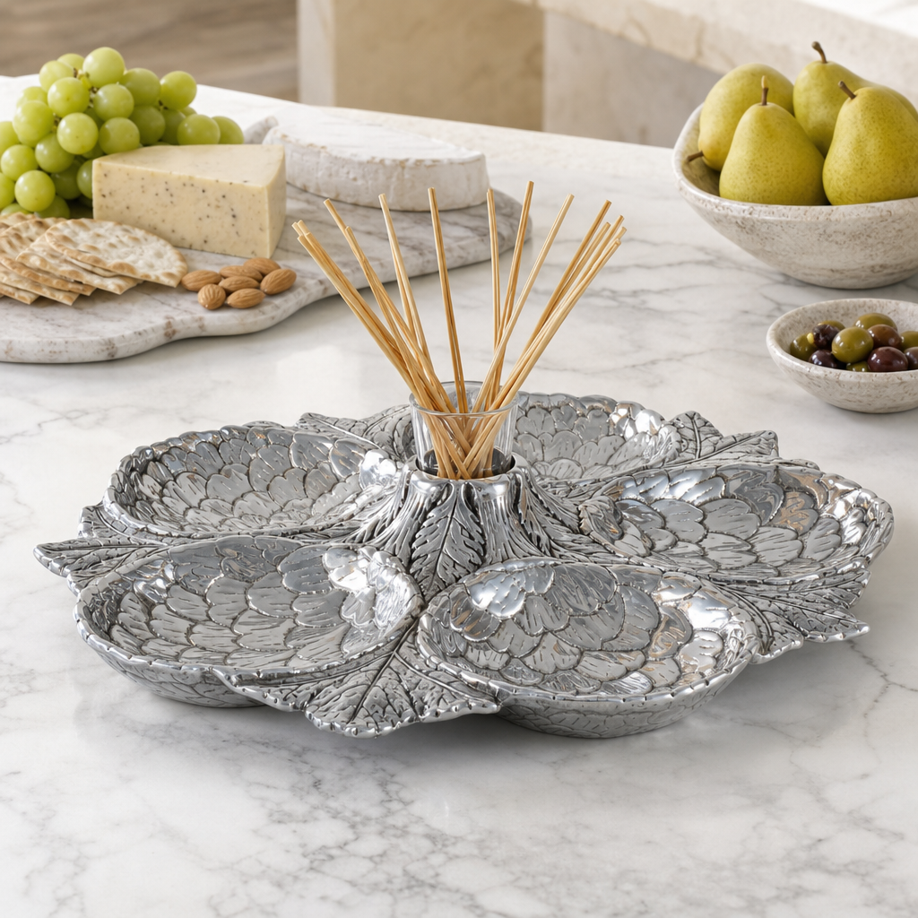 Artichoke 5 Section Snack Tray