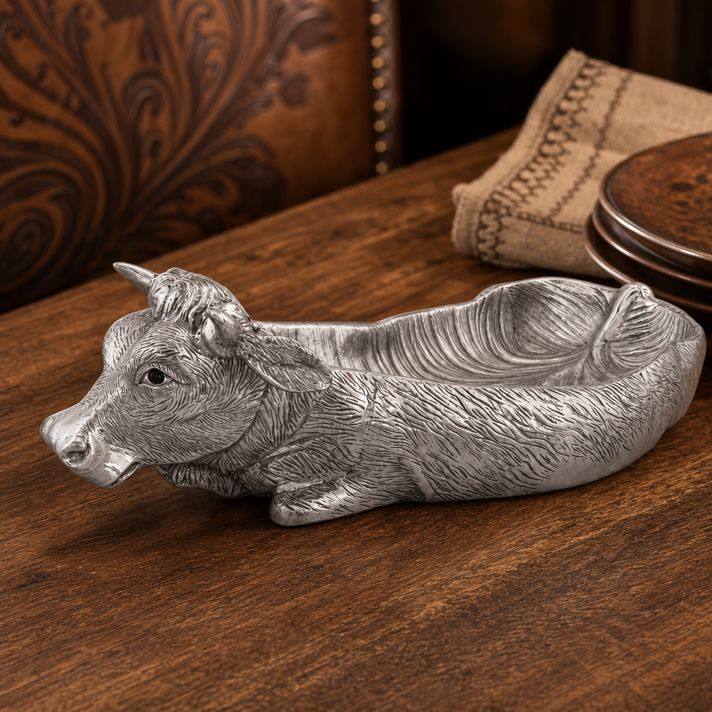 Cow Carving Serving Tray