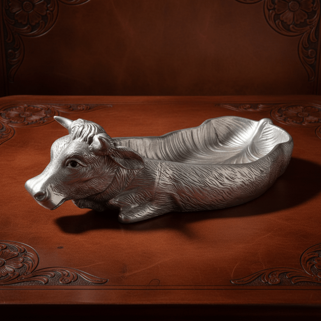 Cow Carving Serving Tray