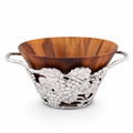 Grape Wood Tall Salad Bowl