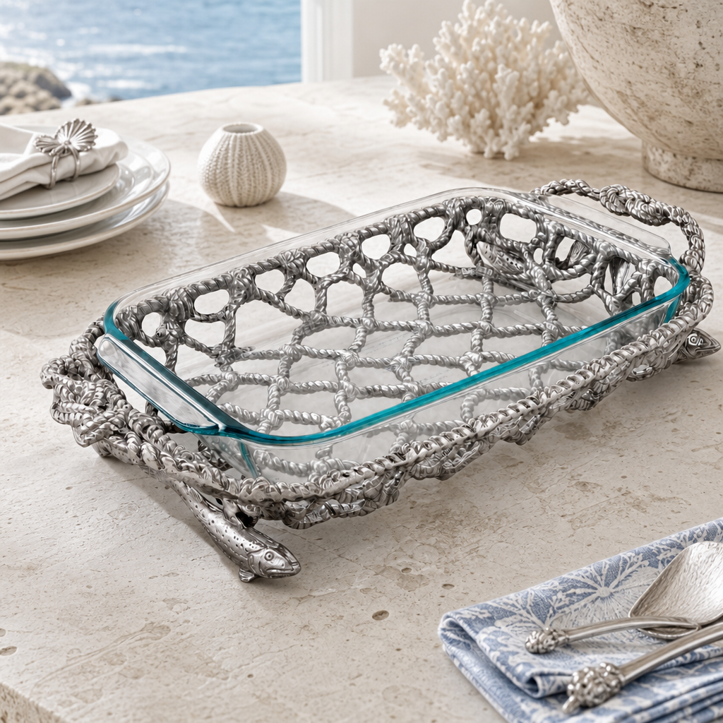 Fish Net Casserole / Pyrex Holder