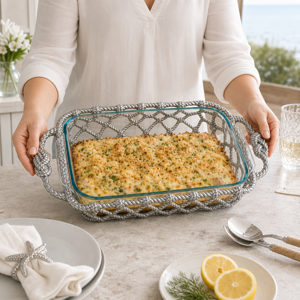 Fish Net Casserole / Pyrex Holder