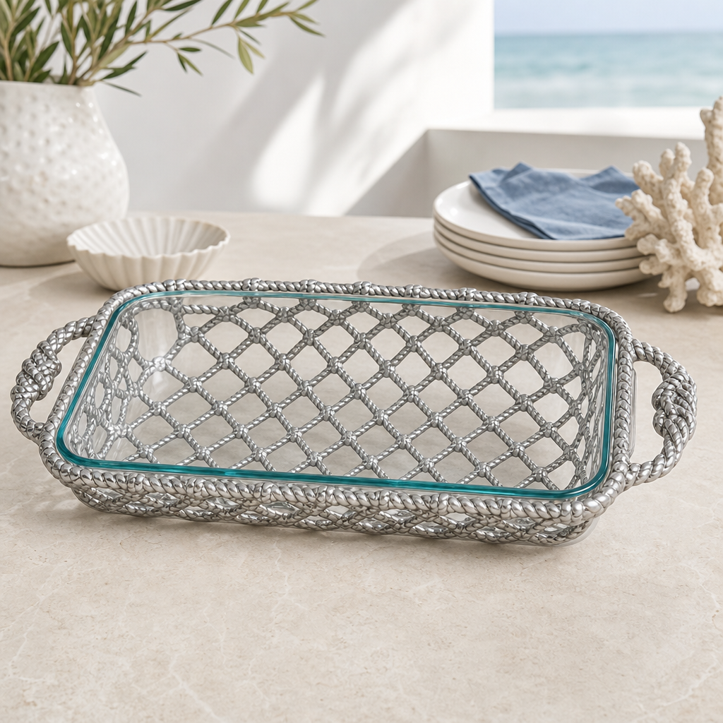 Fish Net Casserole / Pyrex Holder