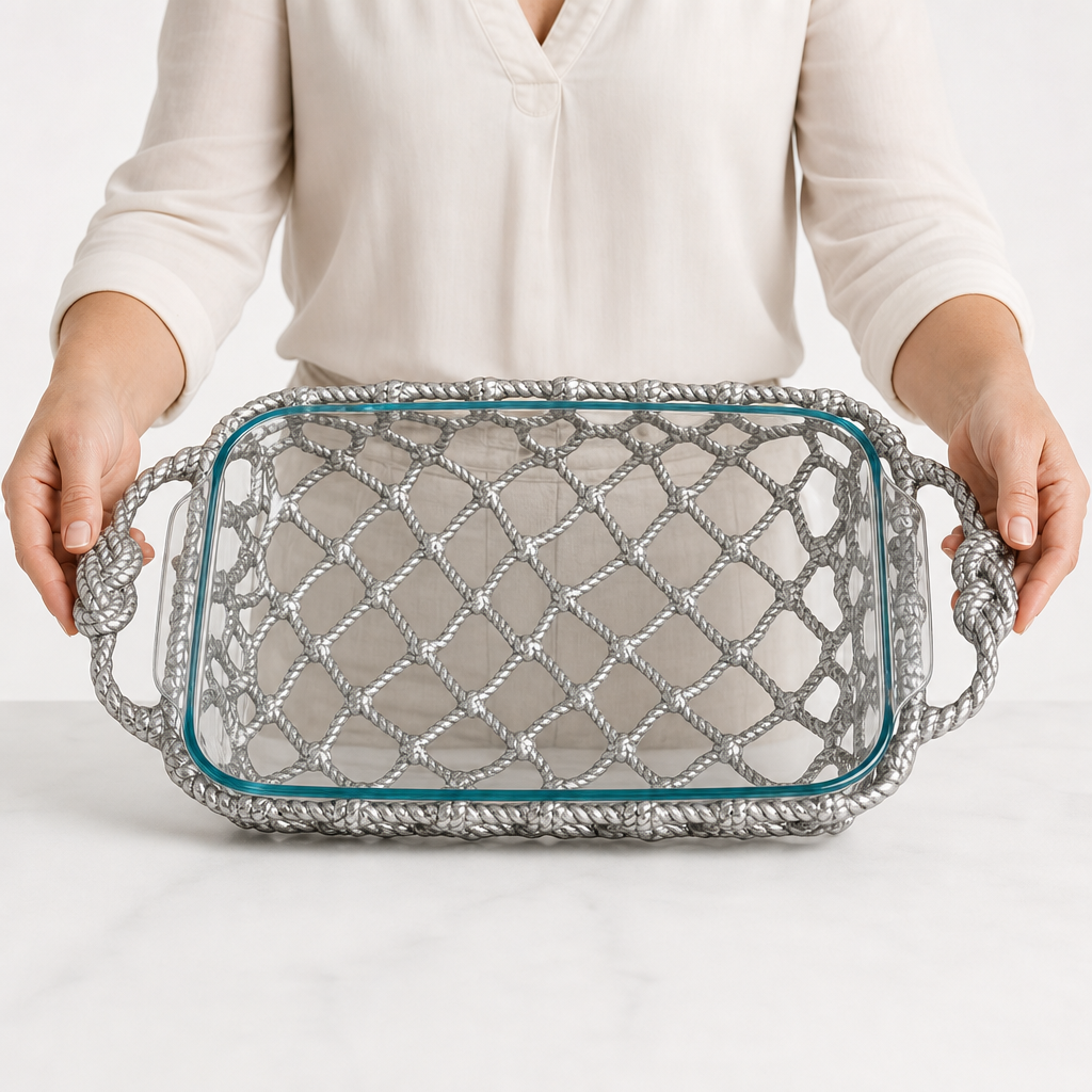 Fish Net Casserole / Pyrex Holder