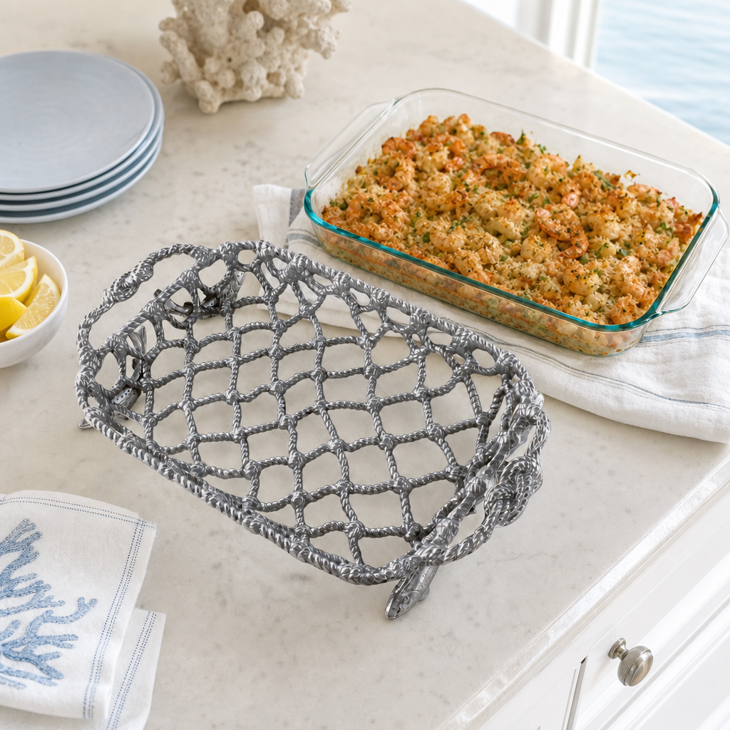 Fish Net Casserole / Pyrex Holder