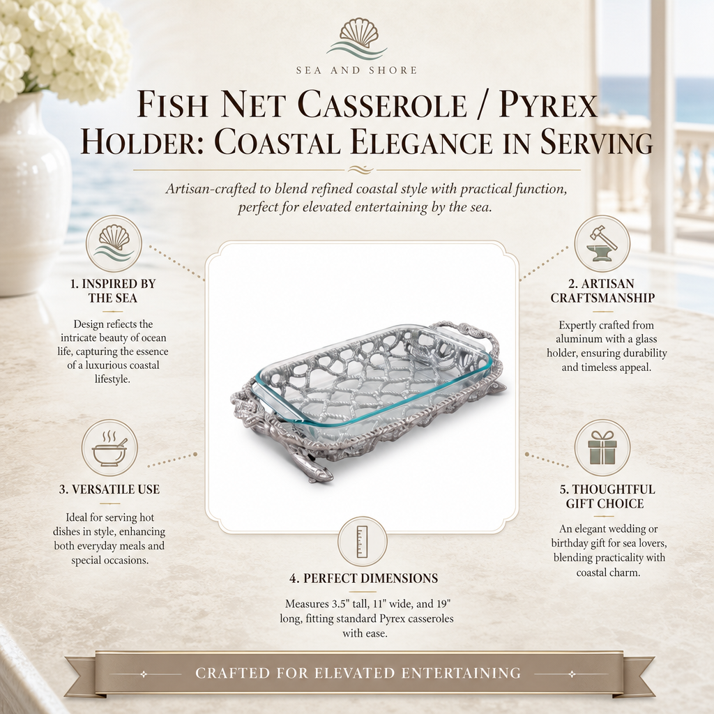 Fish Net Casserole / Pyrex Holder