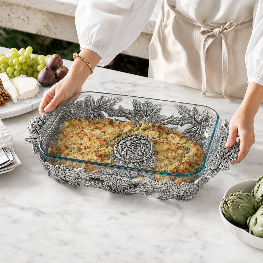 Artichoke Pyrex Holder 3qt
