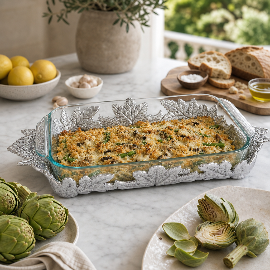 Artichoke Pyrex Holder 3qt