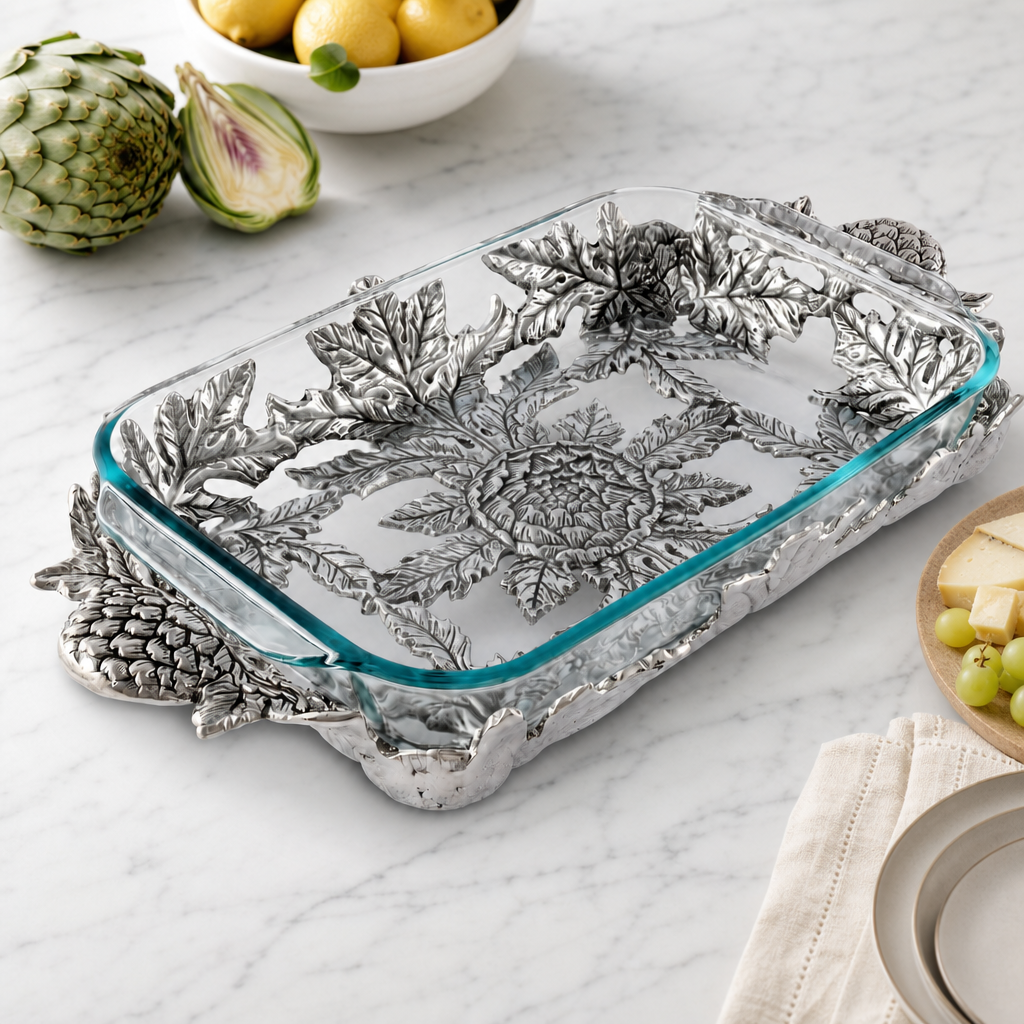 Artichoke Pyrex Holder 3qt