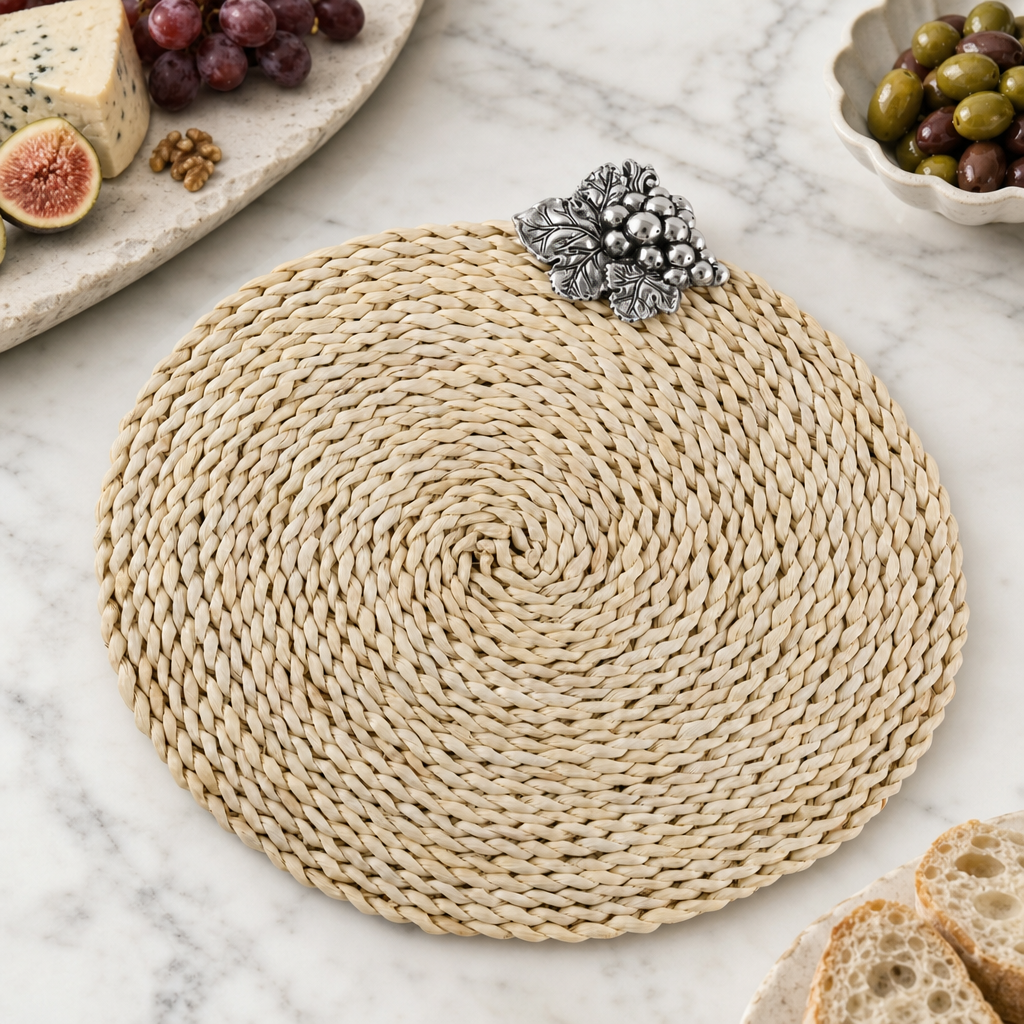 Grape Twisted Seagrass Placemats - set of 4
