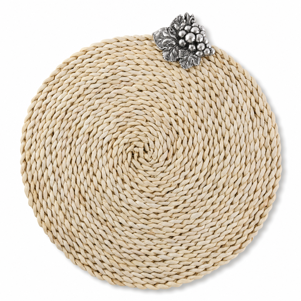 Grape Twisted Seagrass Placemats - set of 4