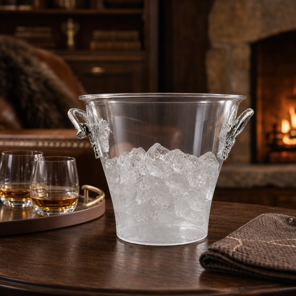 Antler Handle Acrylic Ice Bucket