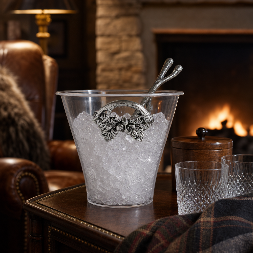 Antler Handle Acrylic Ice Bucket