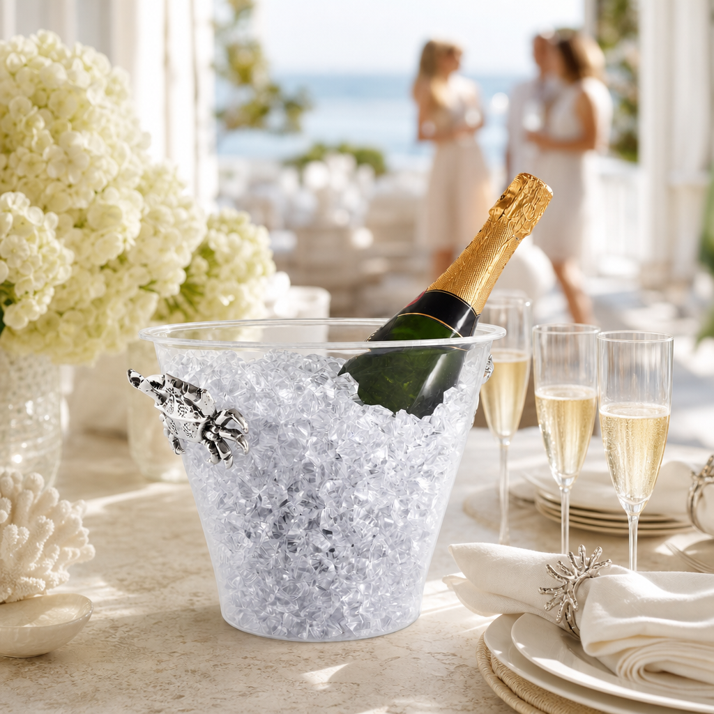 Crab Handle Acrylic Ice Bucket
