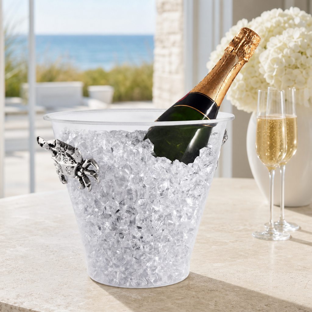 Crab Handle Acrylic Ice Bucket