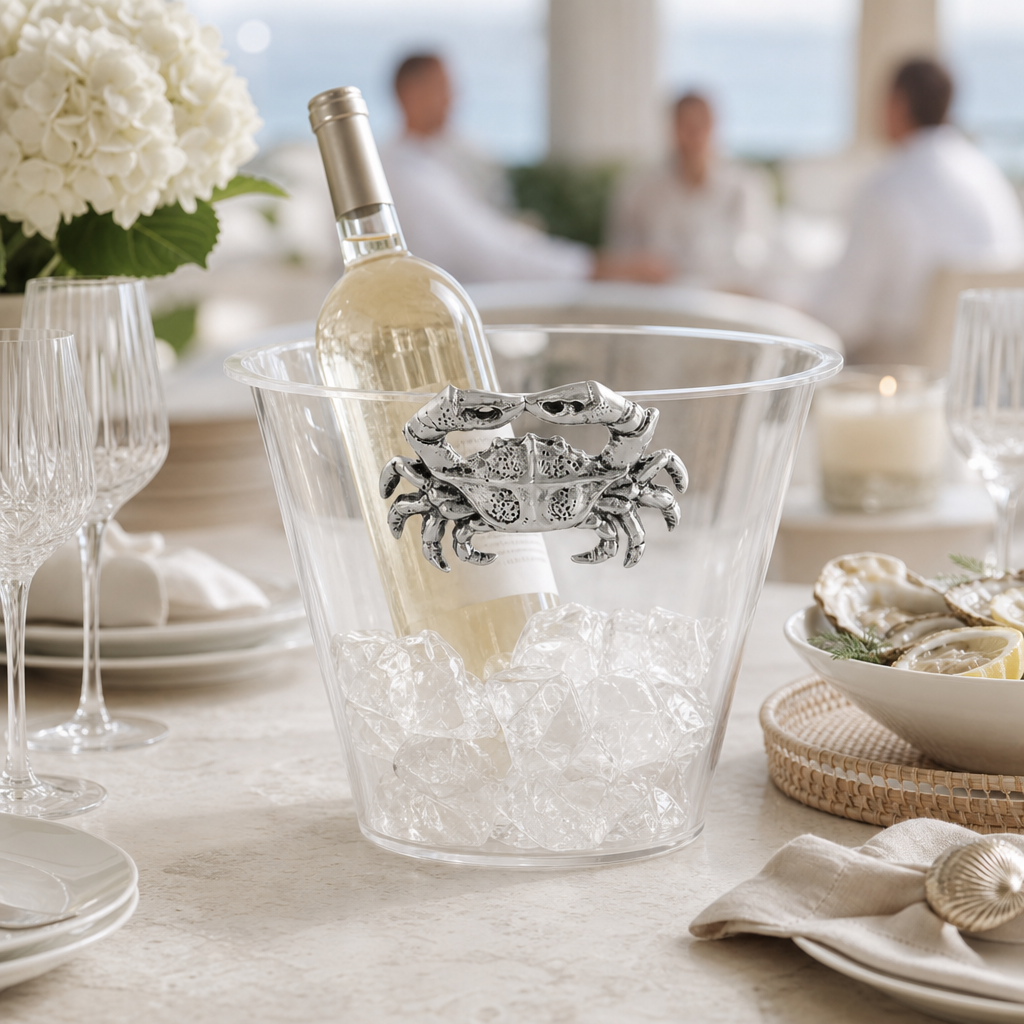 Crab Handle Acrylic Ice Bucket