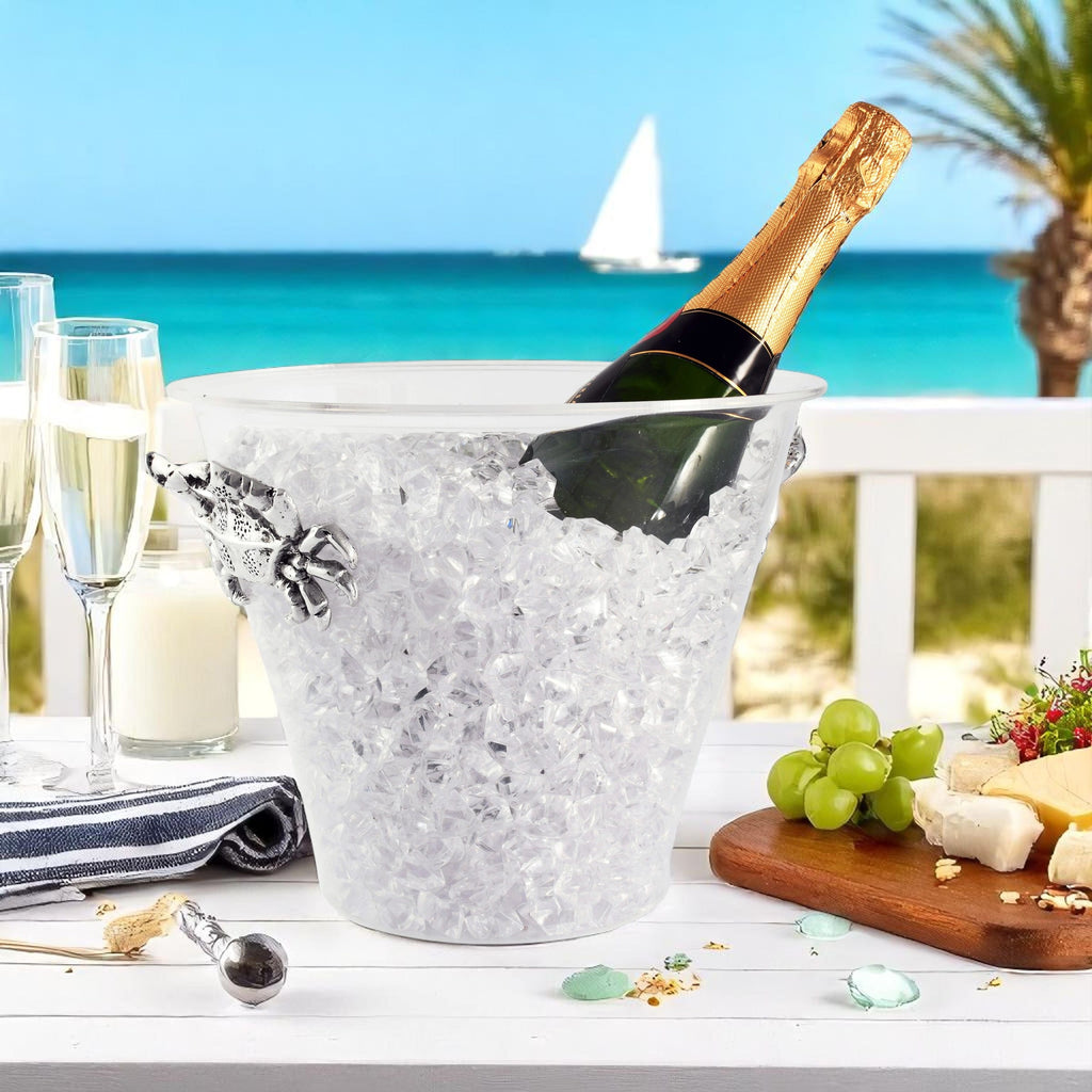 Crab Handle Acrylic Ice Bucket