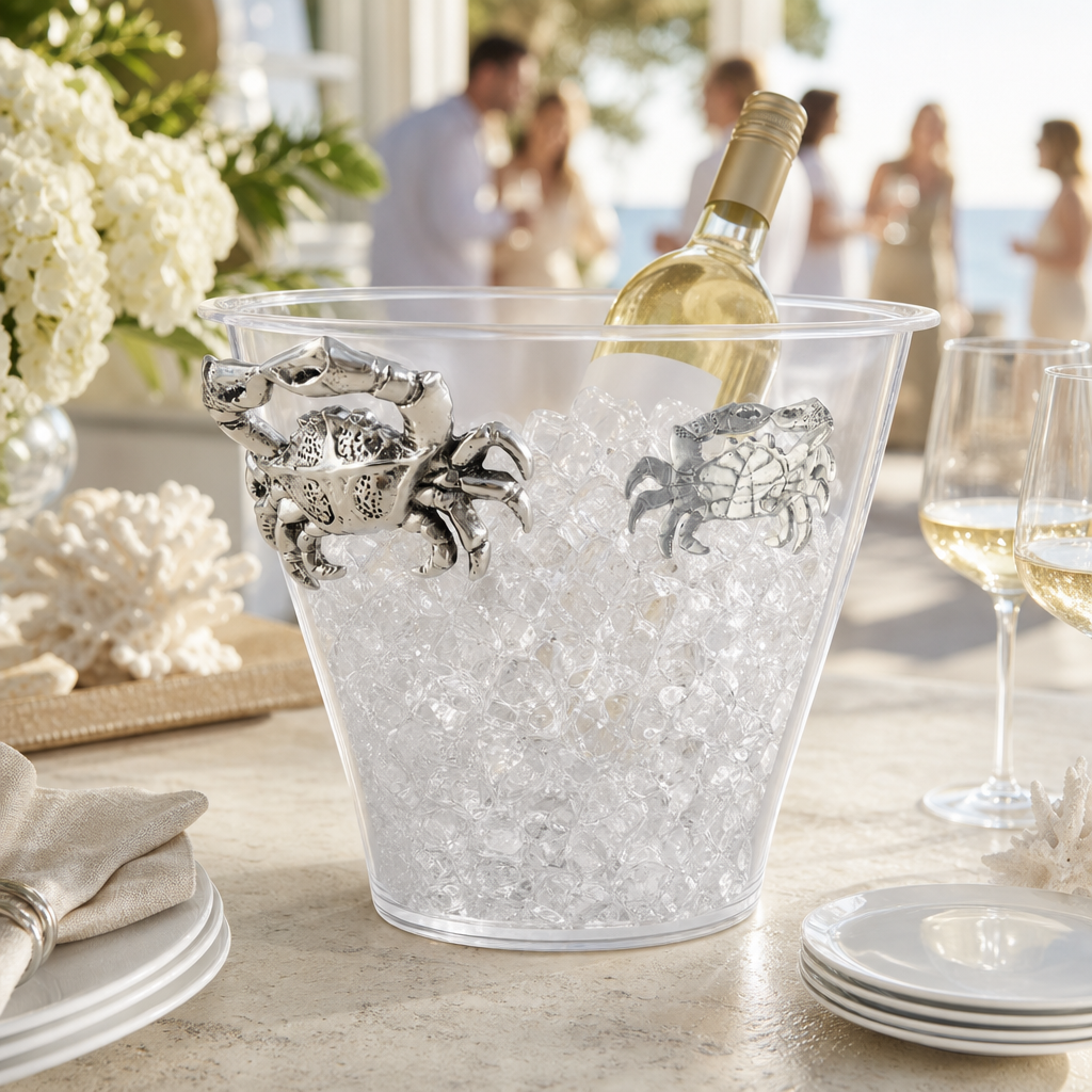 Crab Handle Acrylic Ice Bucket