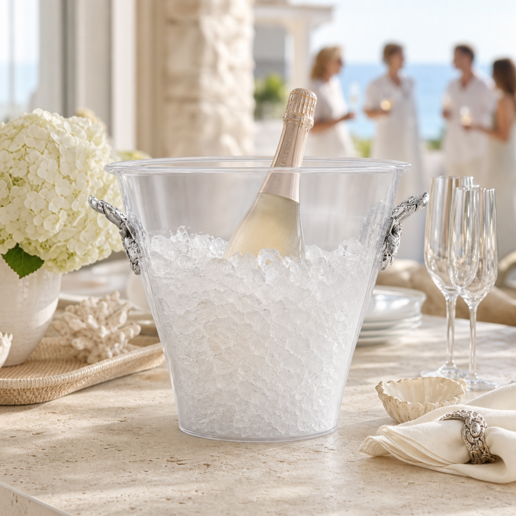 Crab Handle Acrylic Ice Bucket