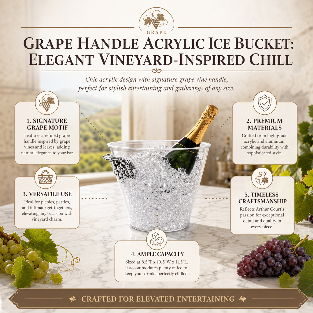 Grape Handle Acrylic Ice Bucket