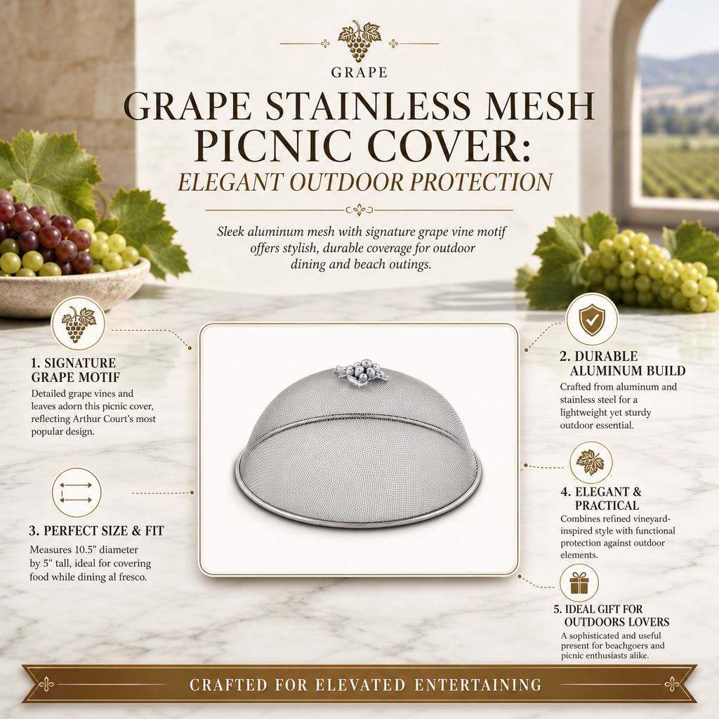 Grape Stainless Mesh Picnic Cover