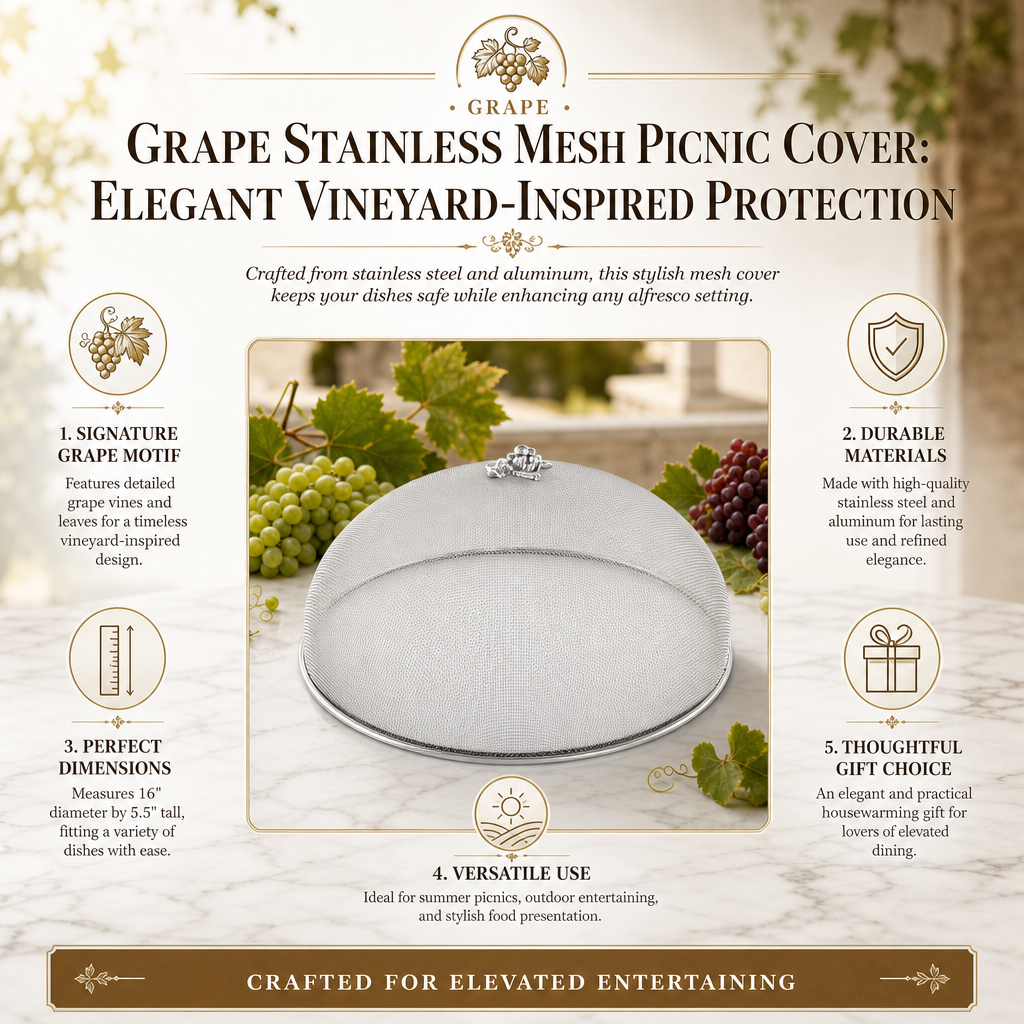 Grape Stainless Mesh Picnic Cover