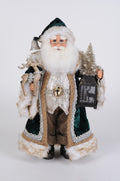 CC16-183 Lighted Woodland Emerald Santa