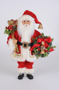 CC16-213R Lighted Berry Wreath Santa