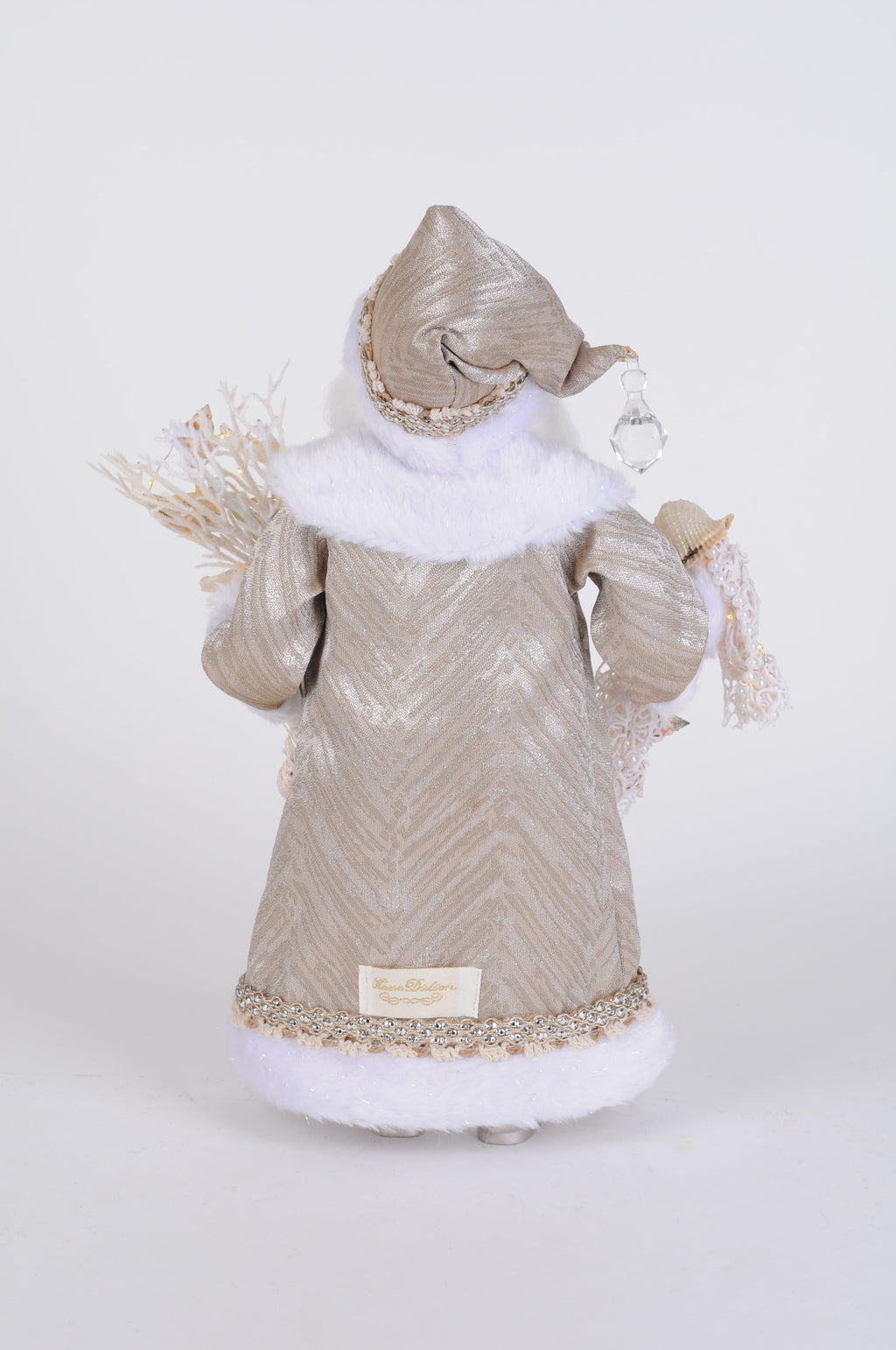 CC16-267 Lighted Sandstone Coastal Santa