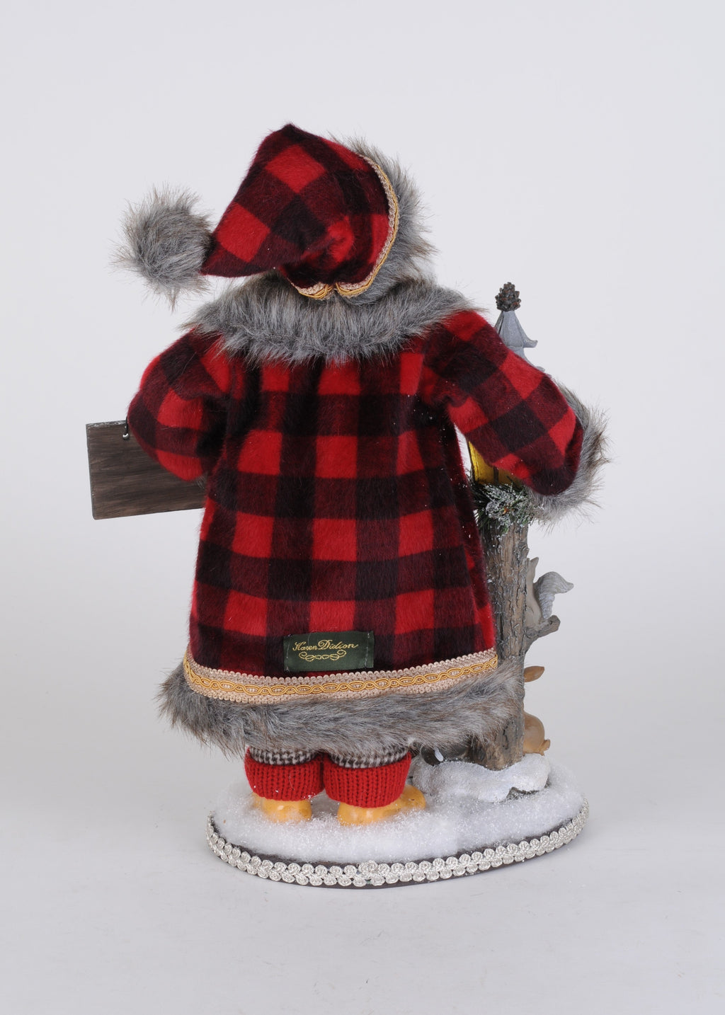CC16-286 Lighted Forest Friends Santa