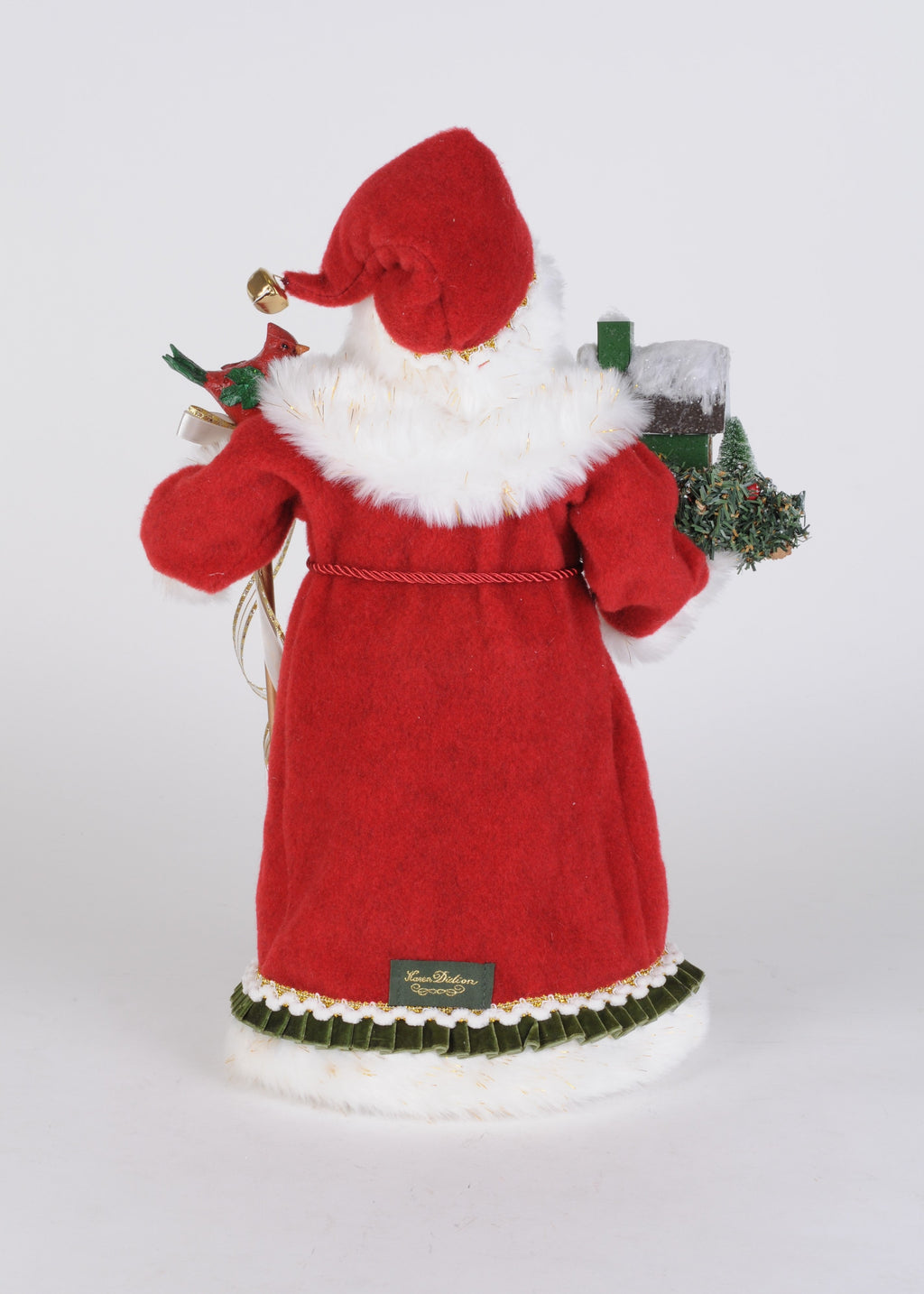 CC18-109 Lighted Evergreen Village Santa