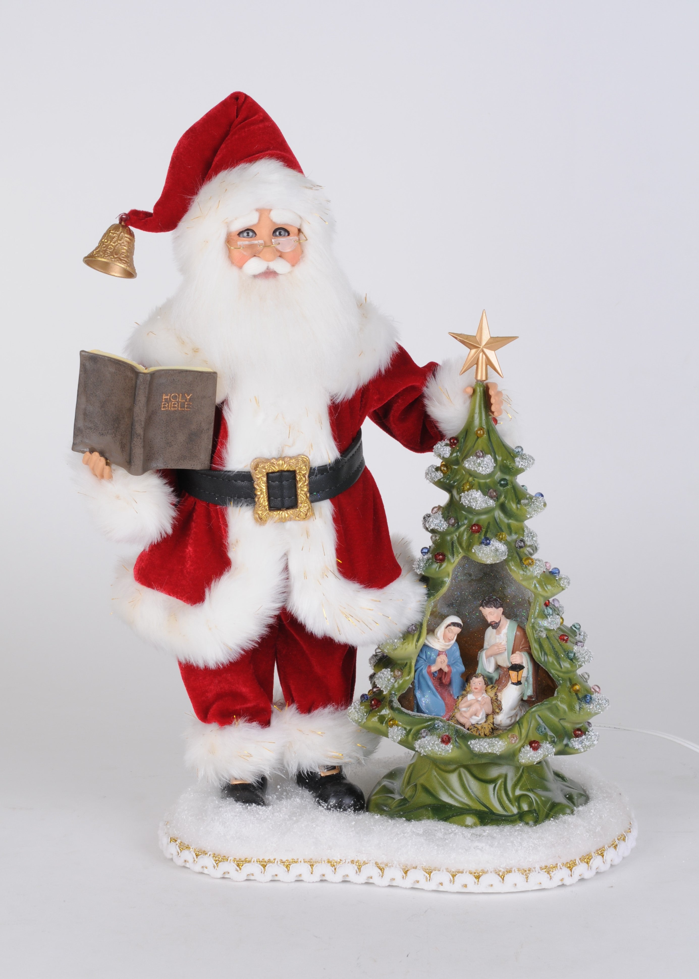 CC18-110 Lighted Christmas Eve Reverence Santa