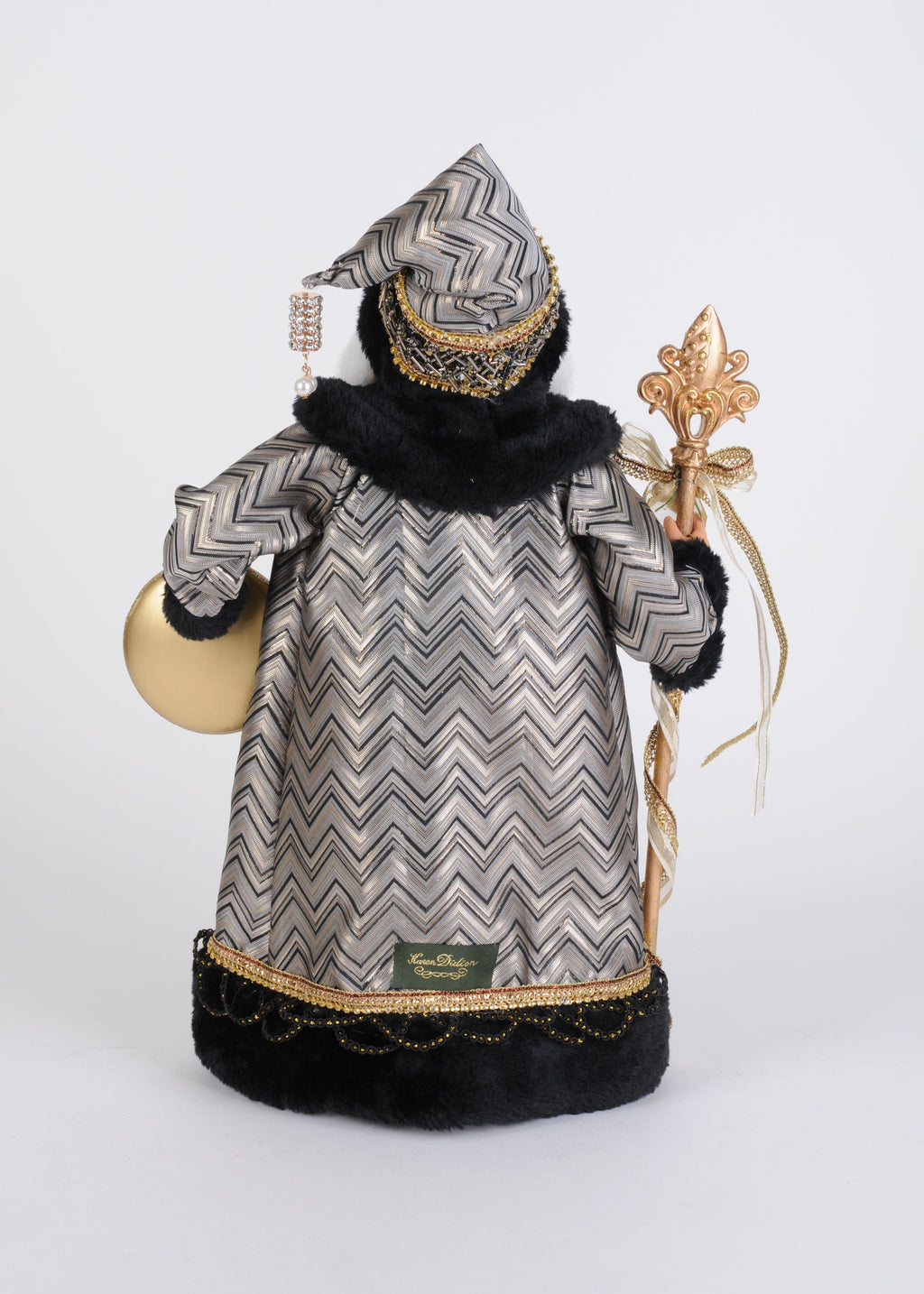 CC18-92 Silver and Gold Noel Santa