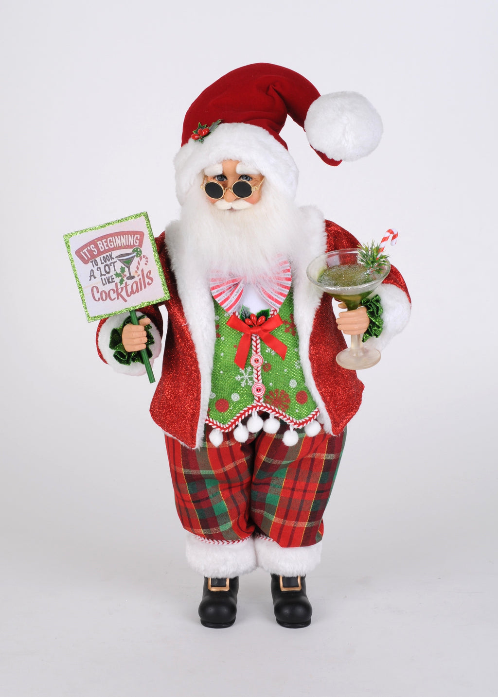 CC18-97 Christmas Cocktails Santa