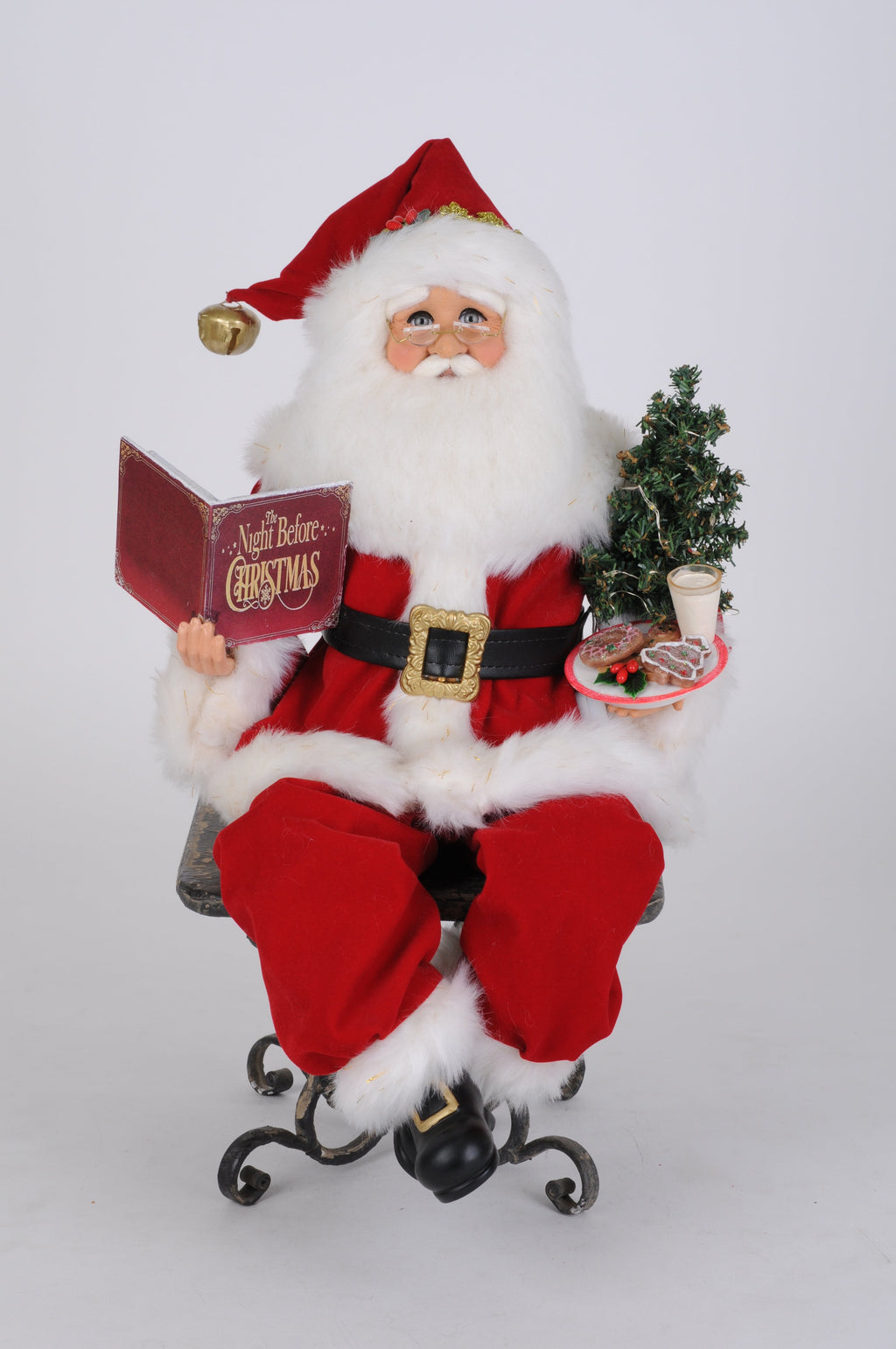 CC20-60 Lighted Story Time Sitting Santa