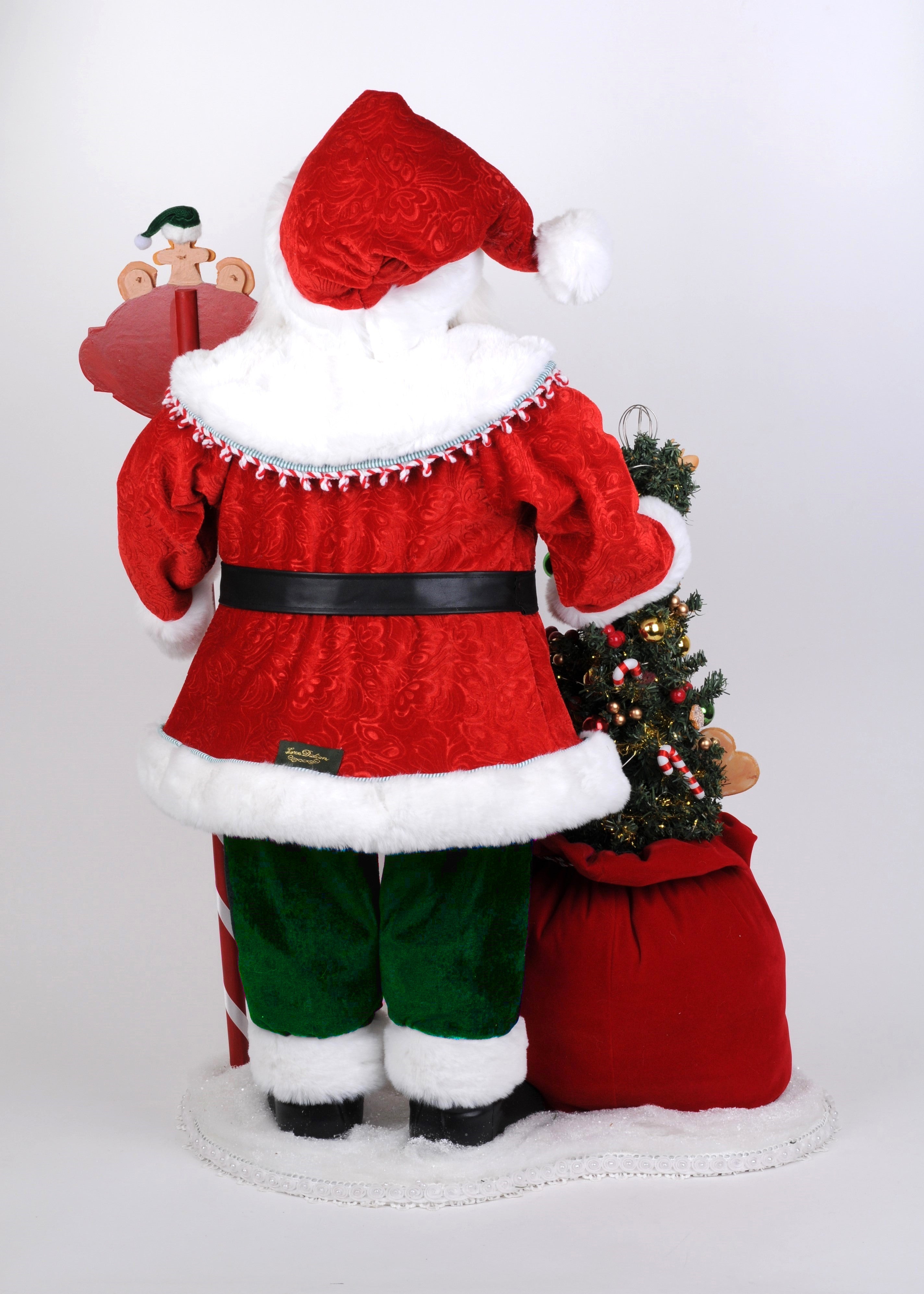 CC36-25 Lighted Mr. Claus Bakery Santa
