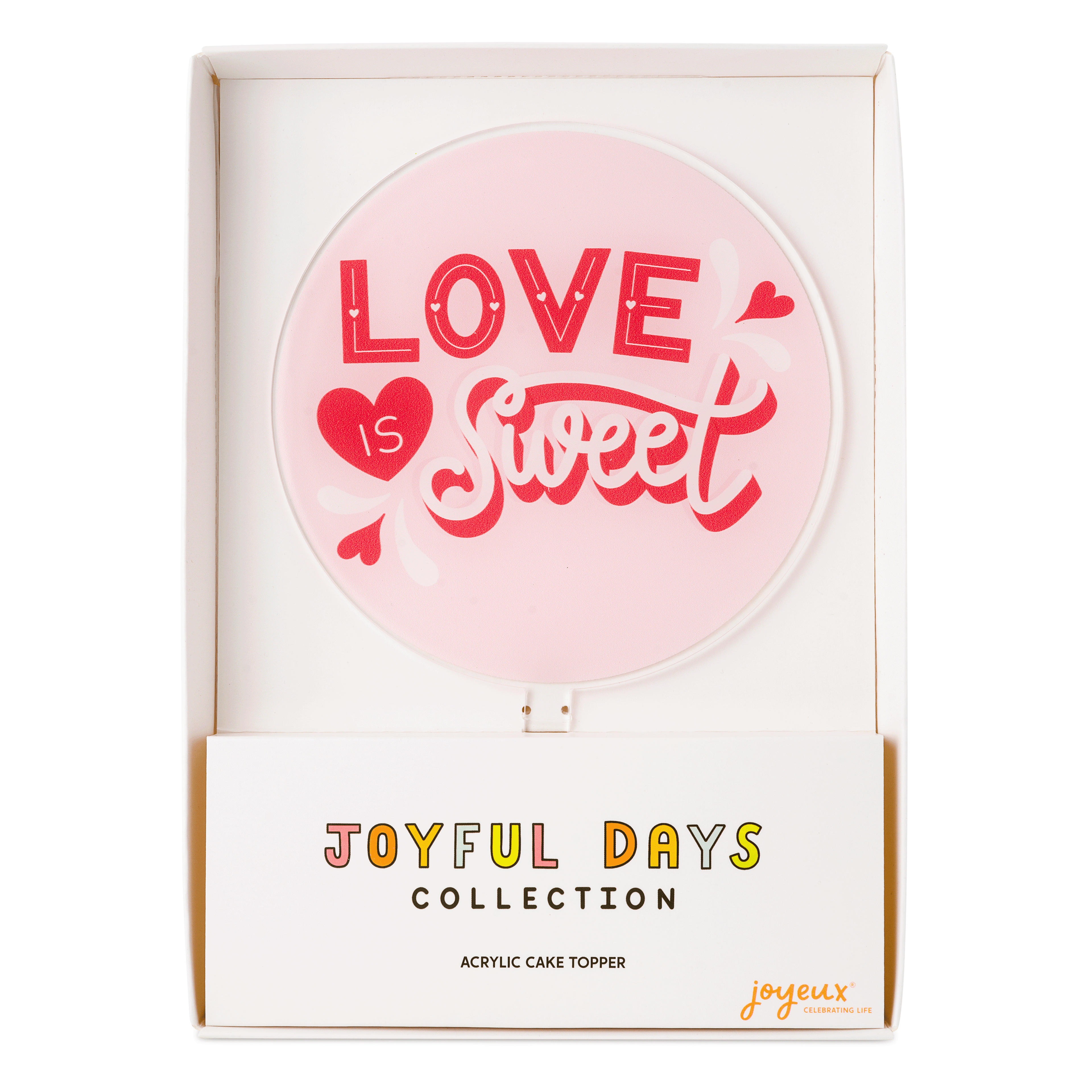 Love is Sweet Acrylic Cake Topper