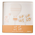 Up Up We Go Acrylic Cake Topper Set