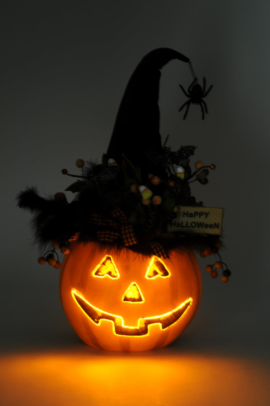 HA016 Lighted Fiber Optic Pumpkin