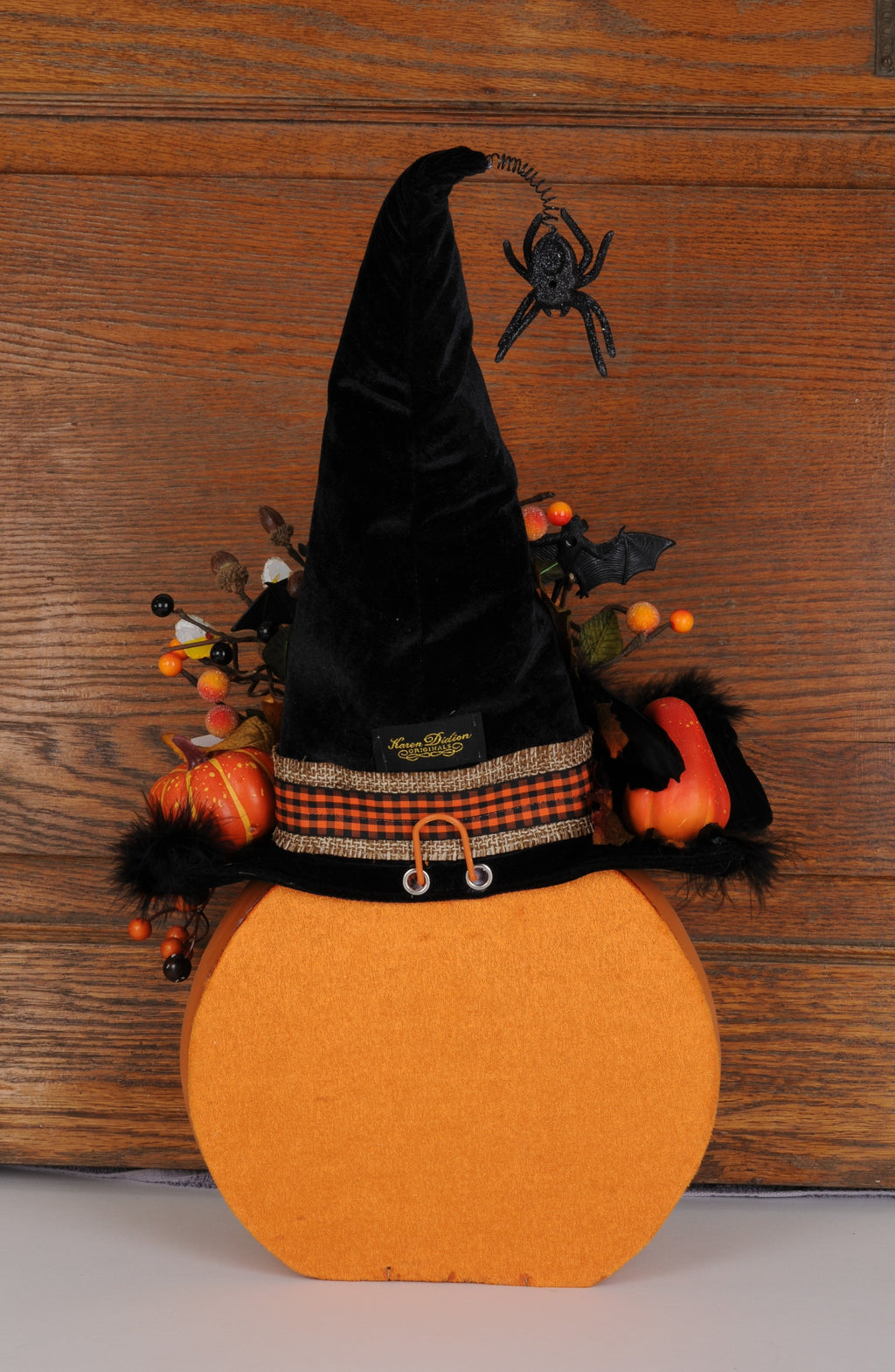 HA019 Lighted "Happy Halloween" Pumpkin W/D Hanger