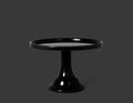 Ink Black Melamine Cake Stand-Small