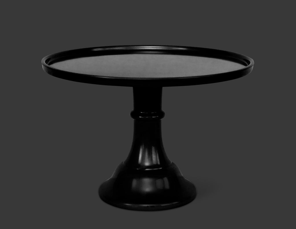Ink Black Melamine Cake Stand- Large
