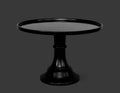 Ink Black Melamine Cake Stand- Large