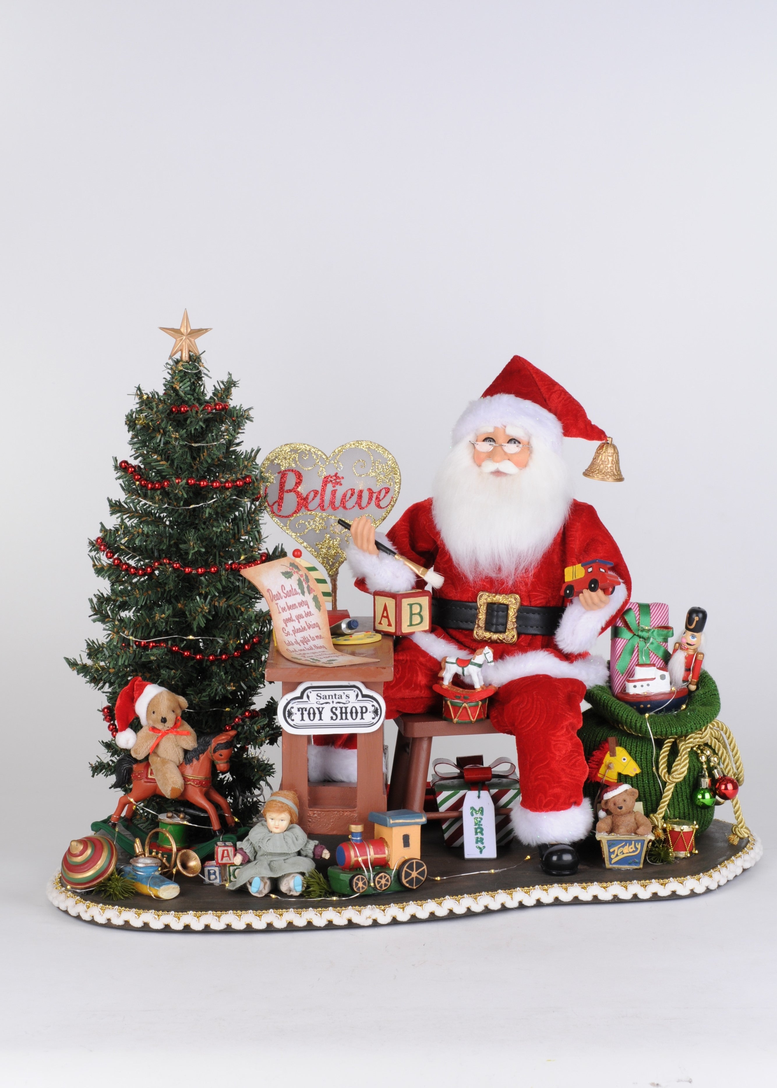 SC-72LE Lighted Believe in the Magic of Christmas Santa 30th Anniversary Limited Edition