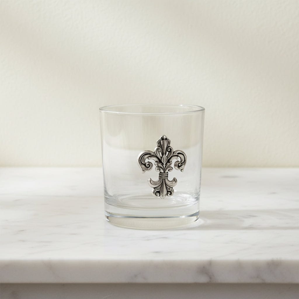 Fleur-de-Lis Bar Glasses Set of 4