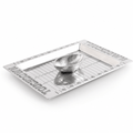 Football Field Chip and Dip Tray and Bowl