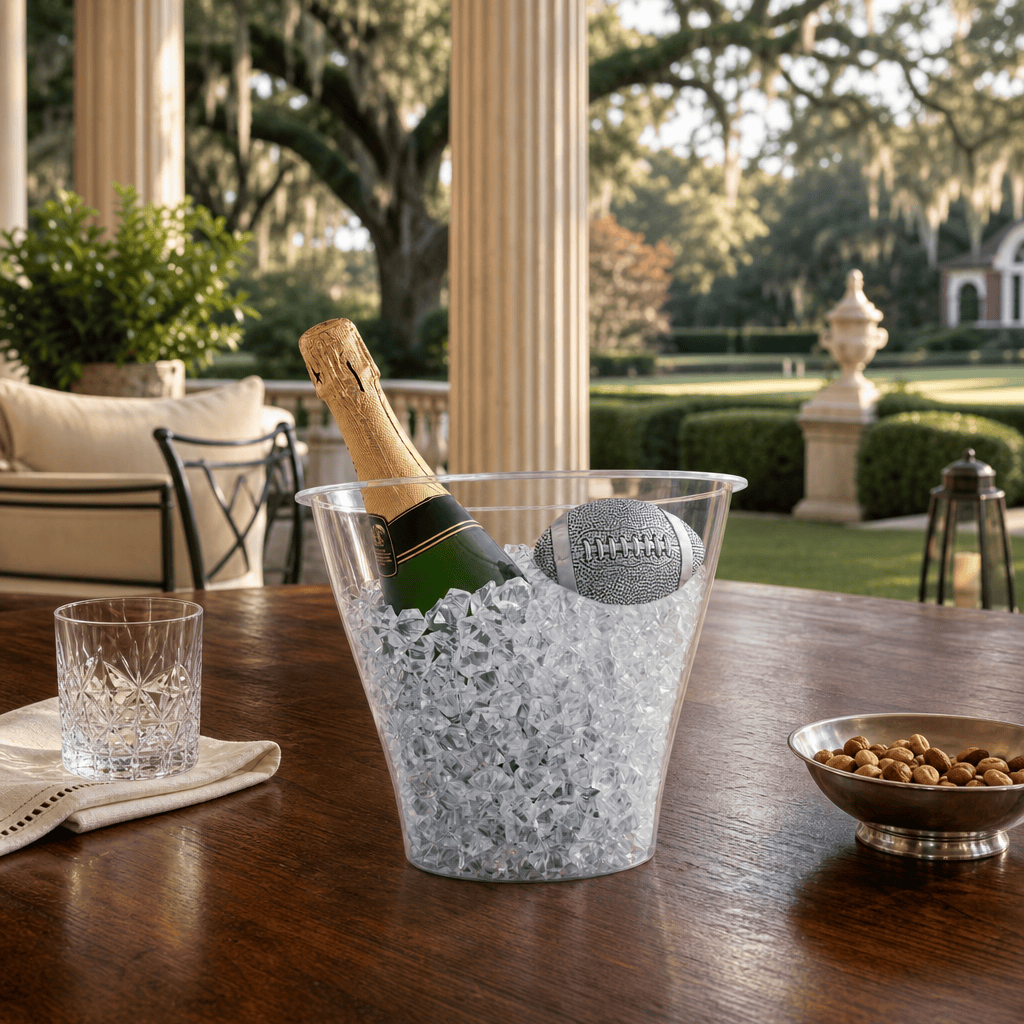 Football Handle Acrylic Ice Bucket