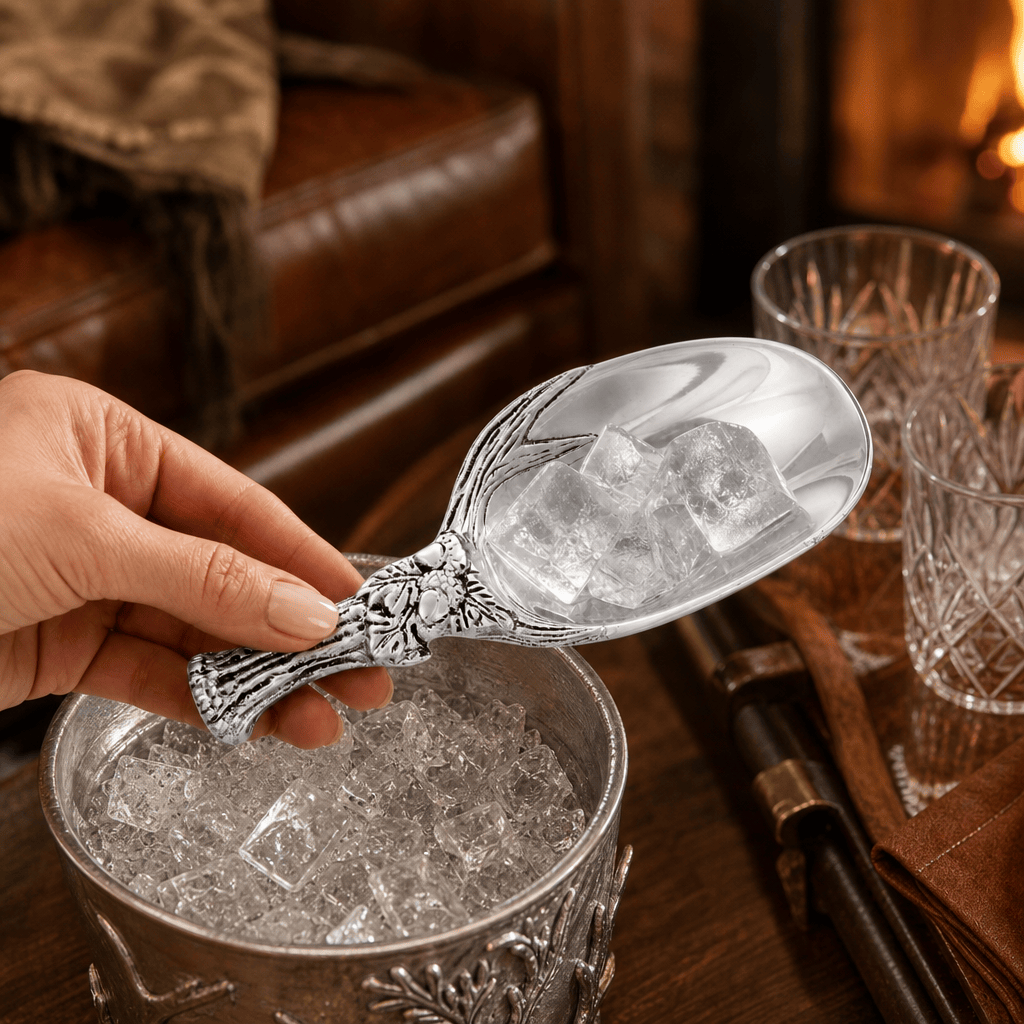 Antler and Oak Leaf Ice Scoop